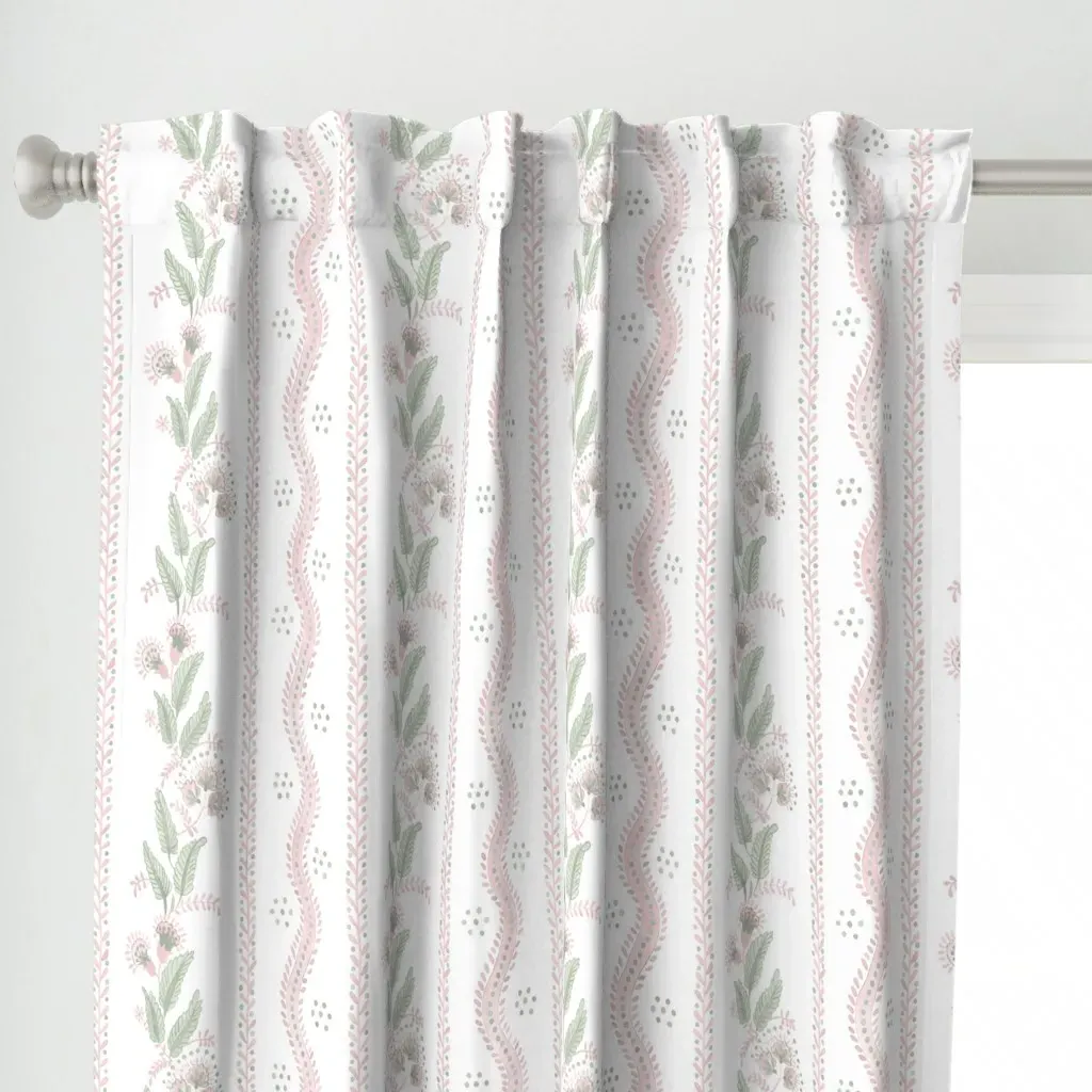Emma F6D5D6 Curtain Panel - Pink alternate view