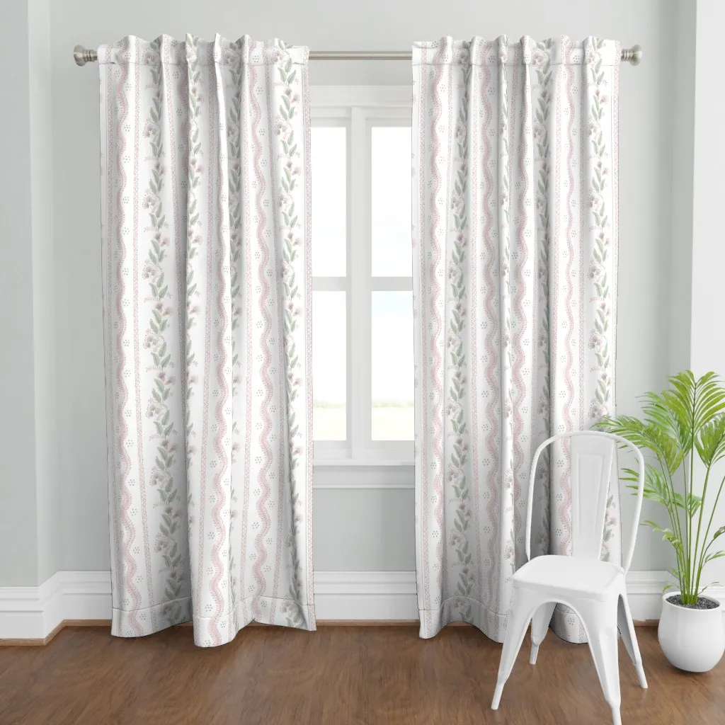 Emma F6D5D6 Curtain Panel - Pink product