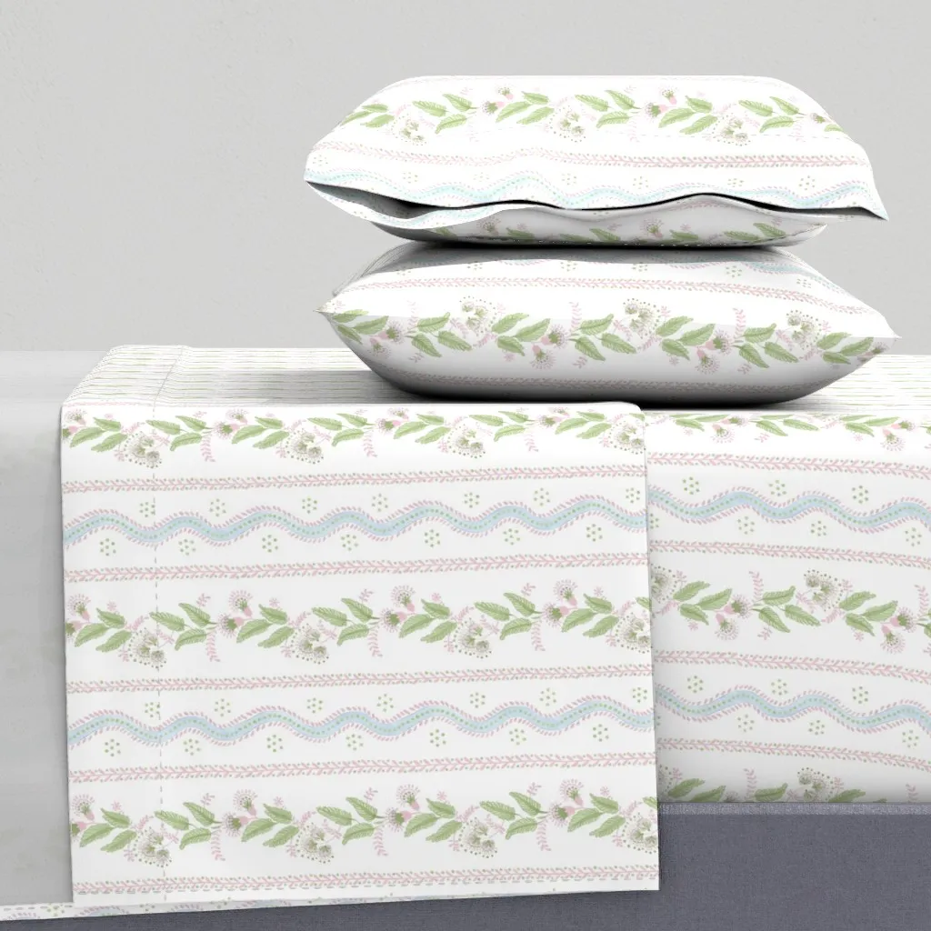 Emma Stripe King Sheet Set - Pale Pink product