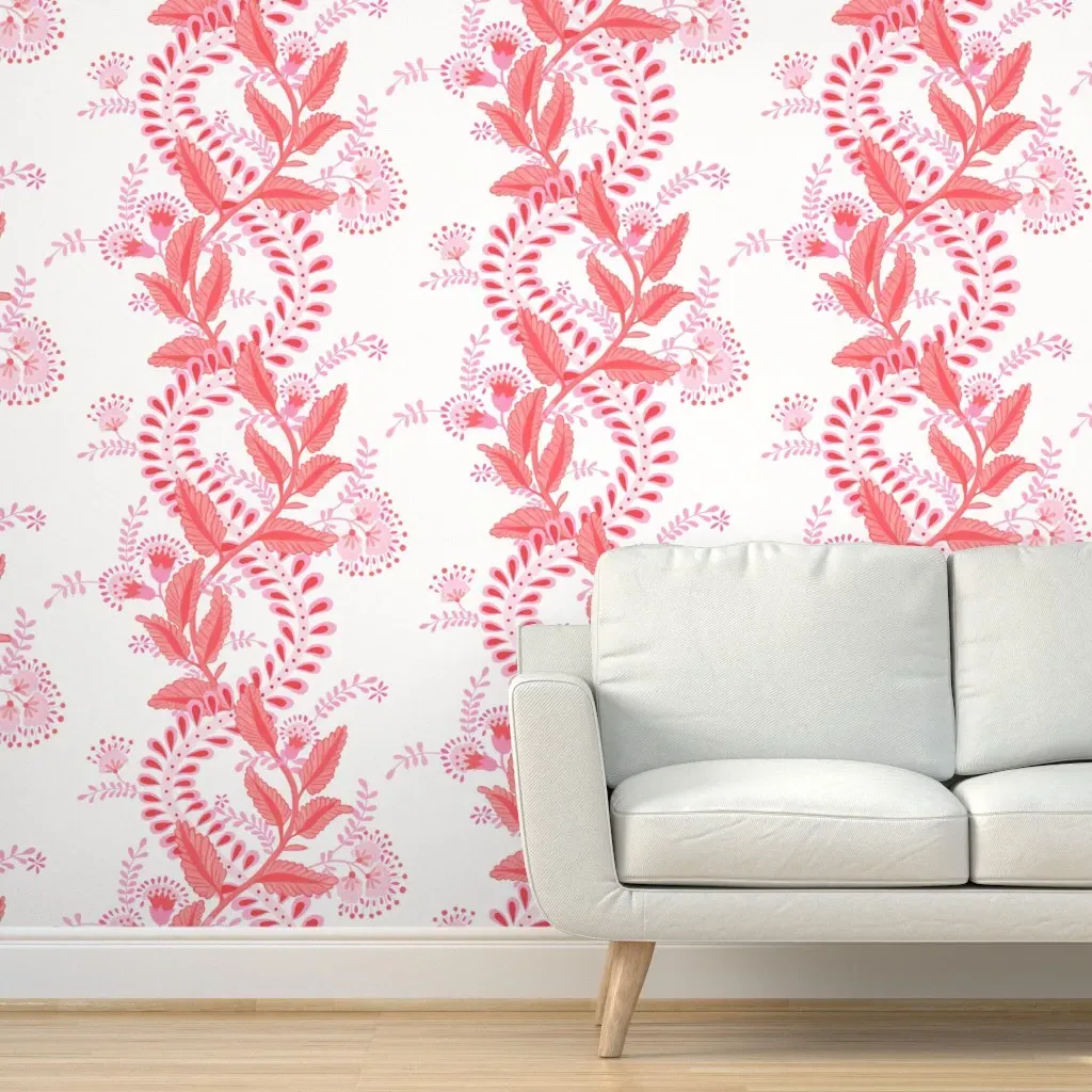 Emmy Valentine Peel and Stick Wallpaper - Coral product