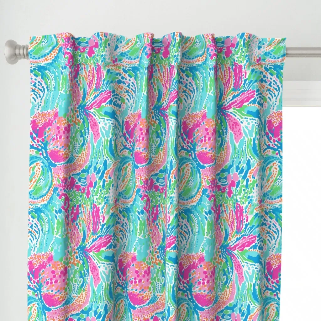 Enchanted Ella Curtain Panel - Pink alternate view