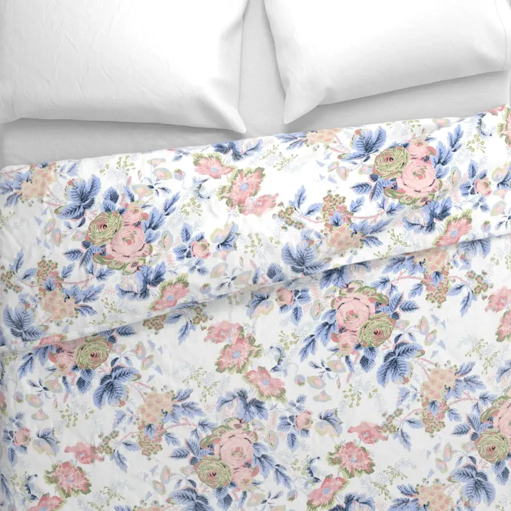 English Chintz Duvet Cover - Pink alternate view