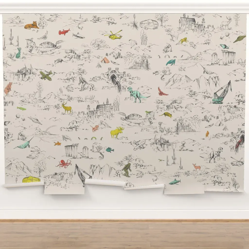 Epic Toile Retro Peel and Stick Wall Mural product
