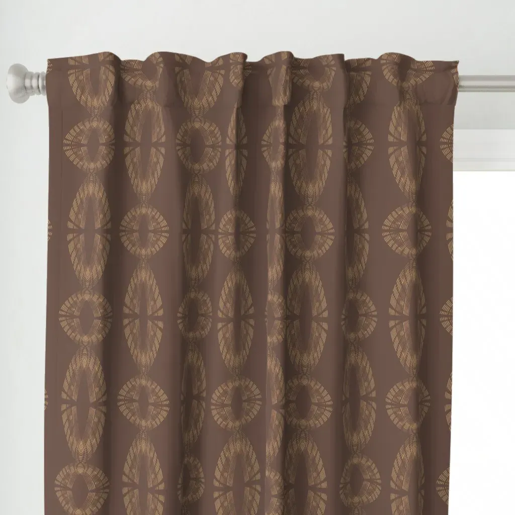 Equinox Geometric Orbs Curtain Panel - Beige alternate view