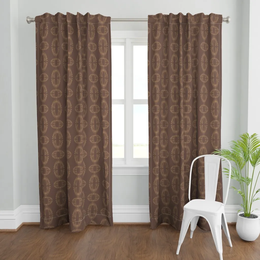 Equinox Geometric Orbs Curtain Panel - Beige product