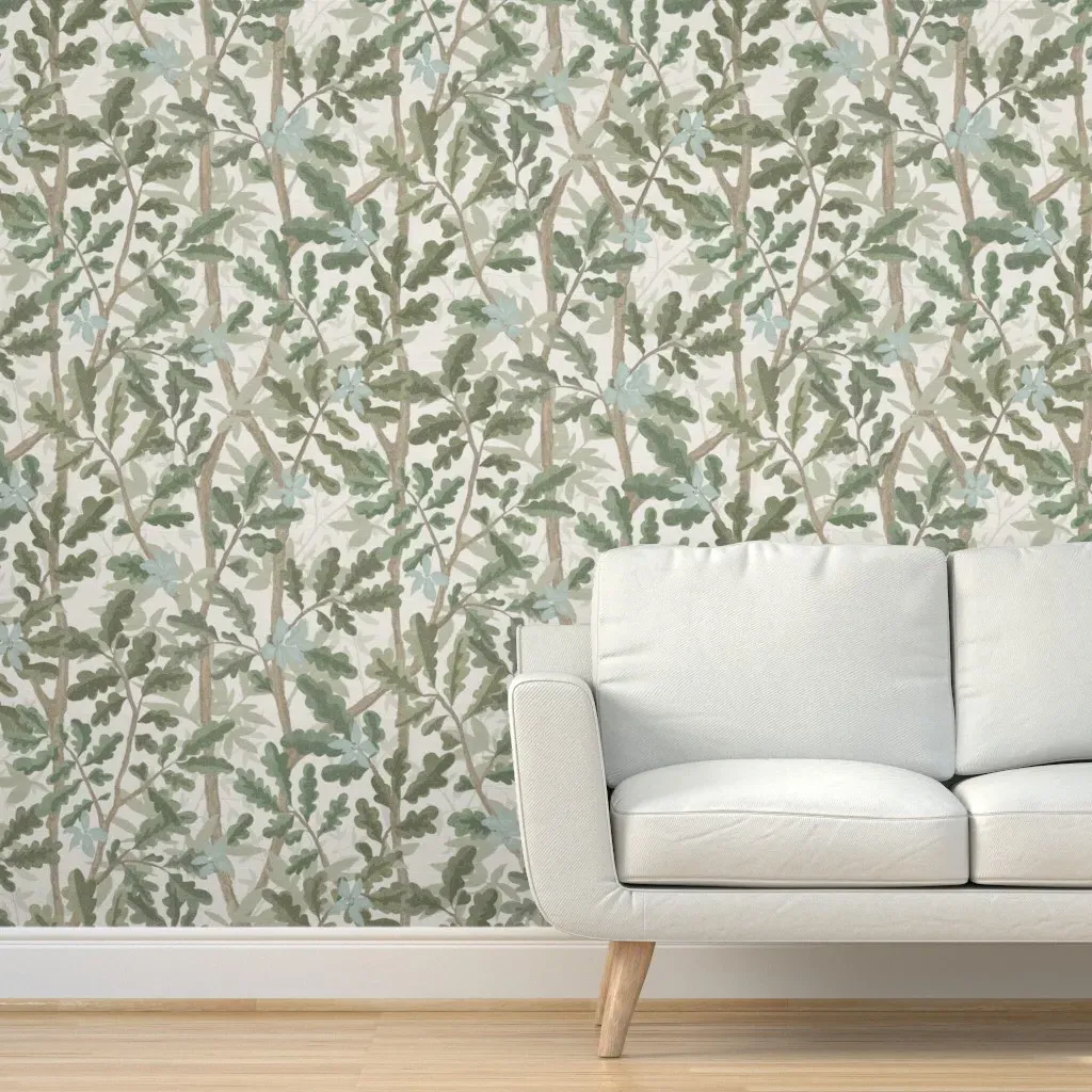 Erika Greens2 Woodlands Peel and Stick Wallpaper - Green product