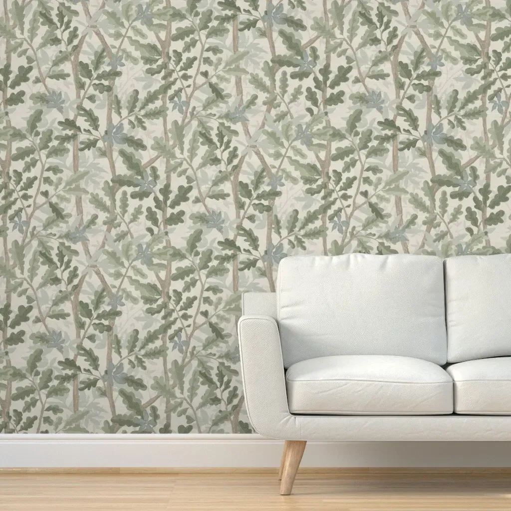 Erika Woodlands Peel and Stick Wallpaper - Sage Green product