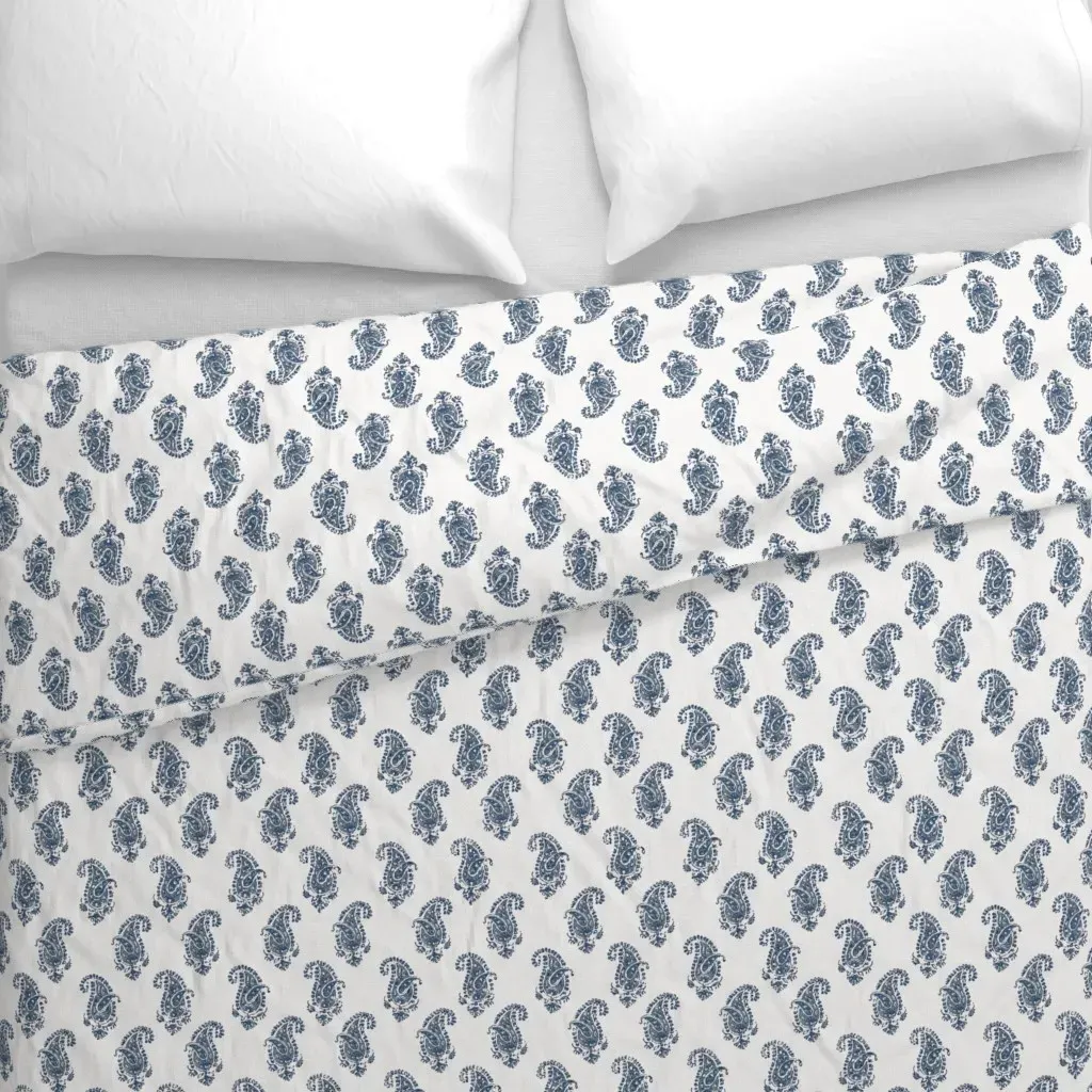 Essential Paisley Duvet Cover - Indigo alternate view