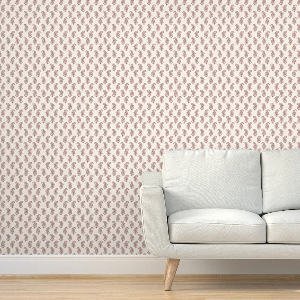 Essential Paisley Peel and Stick Wallpaper - Dusty Rose product