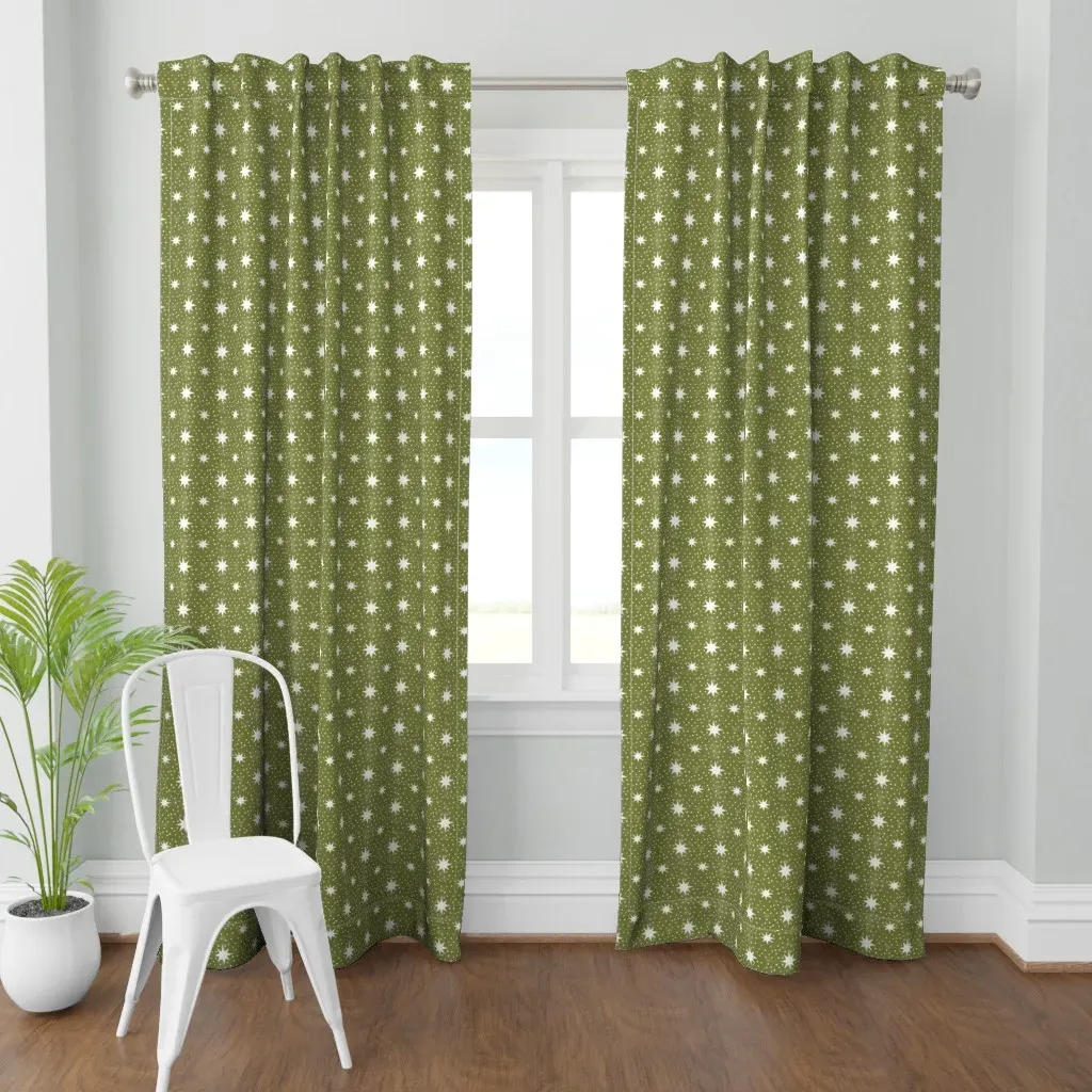 Etoile Inverse Curtain Panel - Olive Green product