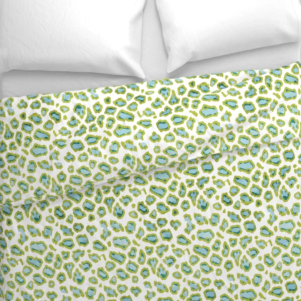 Etosha Leopard Duvet Cover - Green alternate view