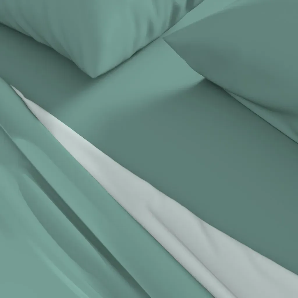 Eucalyptus Twin Sheet Set - Aqua alternate view