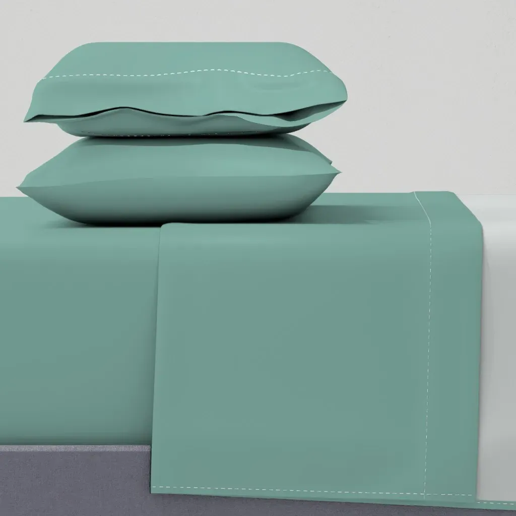 Eucalyptus Twin Sheet Set - Aqua product