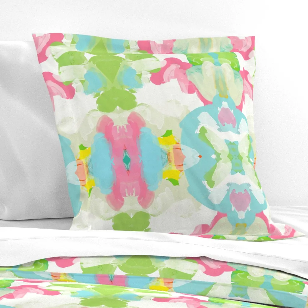 Euro Size Pillow Sham with Seam - Light Blue product