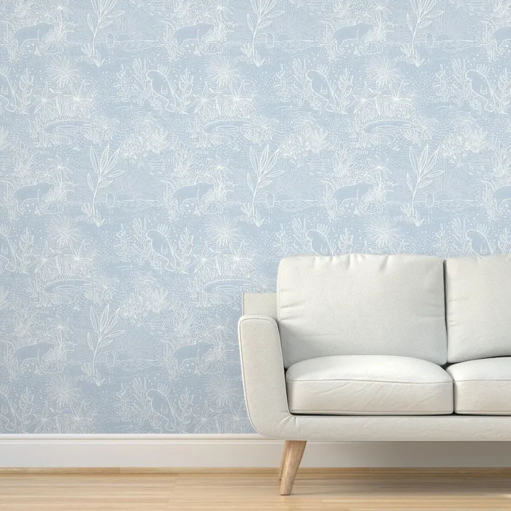Everglades Toile Peel and Stick Wallpaper - White product