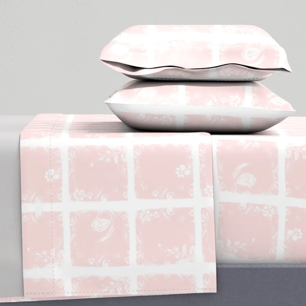 Evia Peony Twin Sheet Set - Pink product