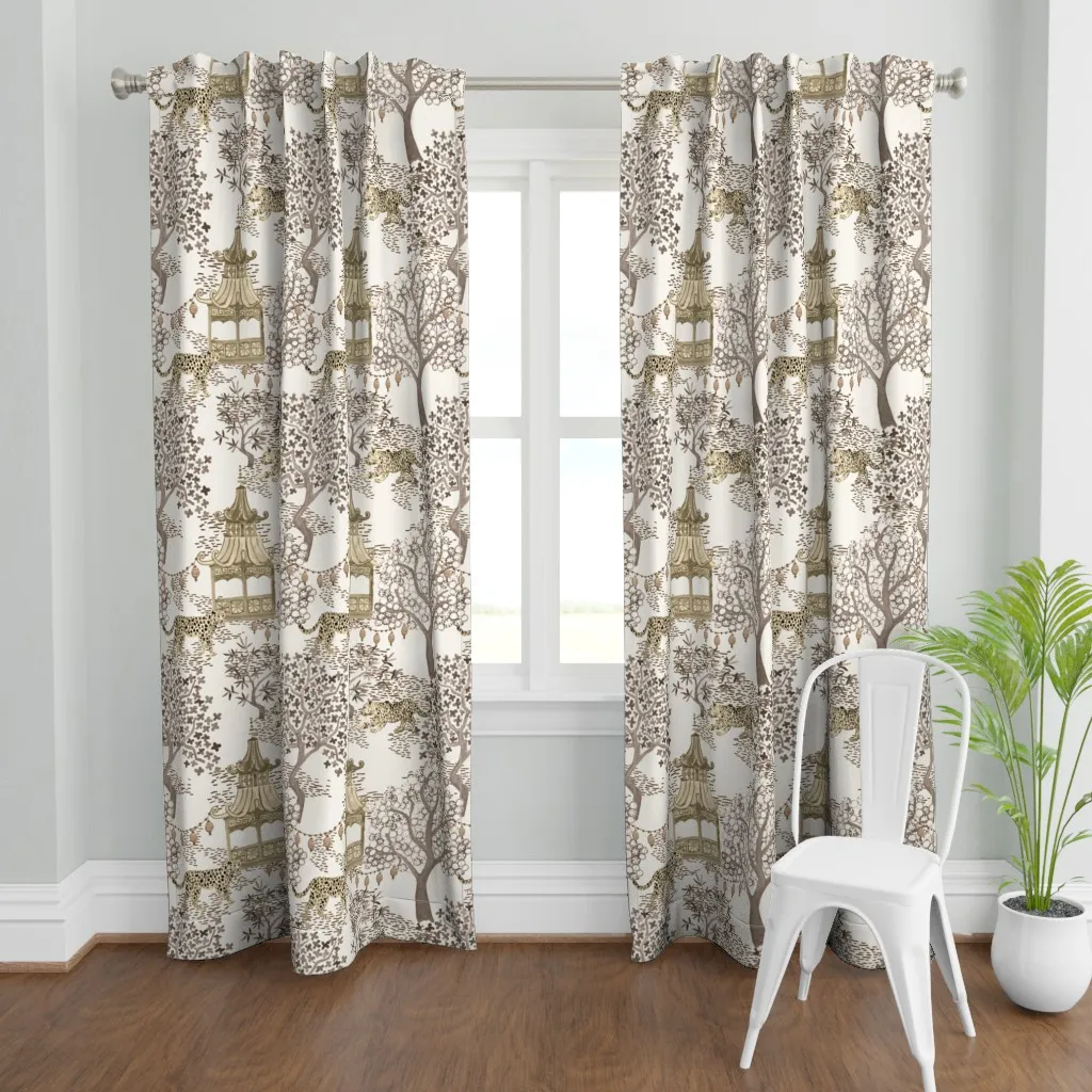 Extra Large Party Curtain Panel - Gold product