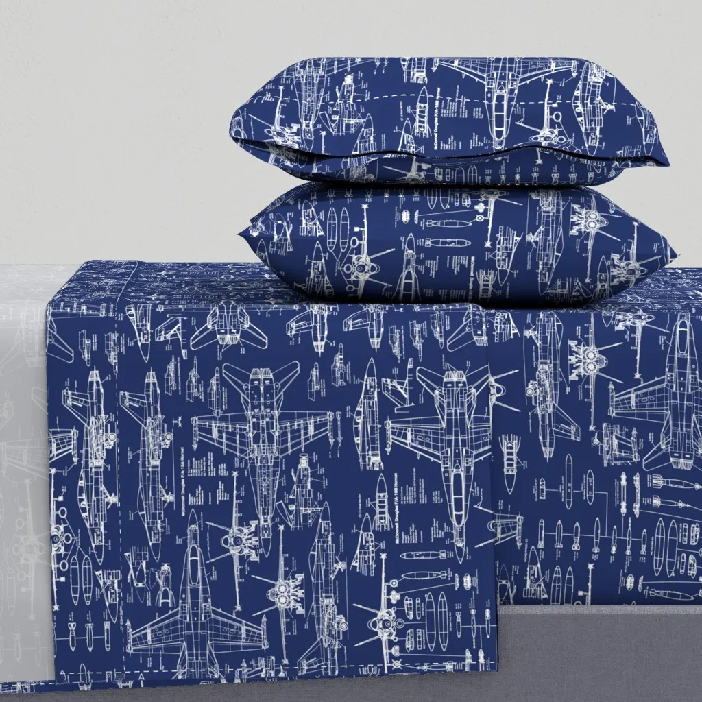 F-18 Blueprints Full Sheet Set - White product