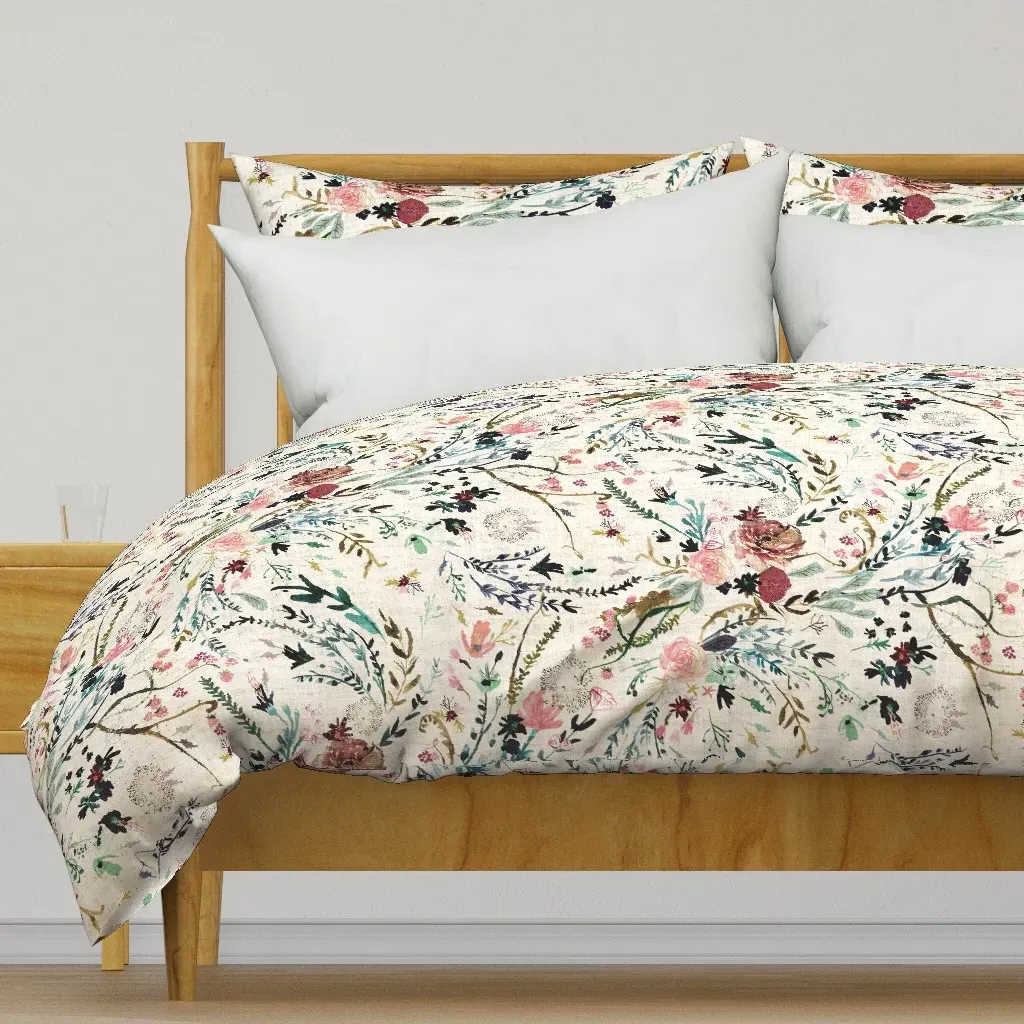 Fable Floral Duvet Cover - Pink product