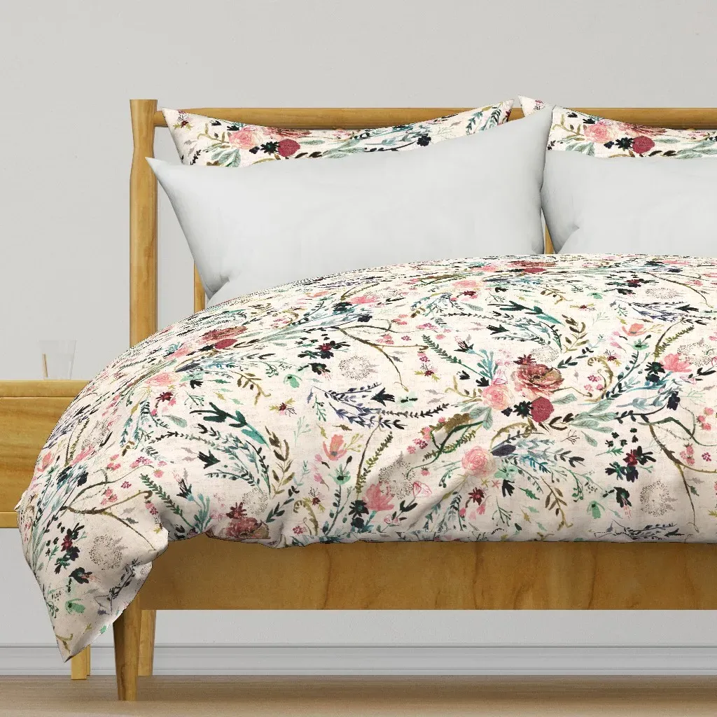 Fable Floral Jumbo Duvet Cover - Blush Pink product