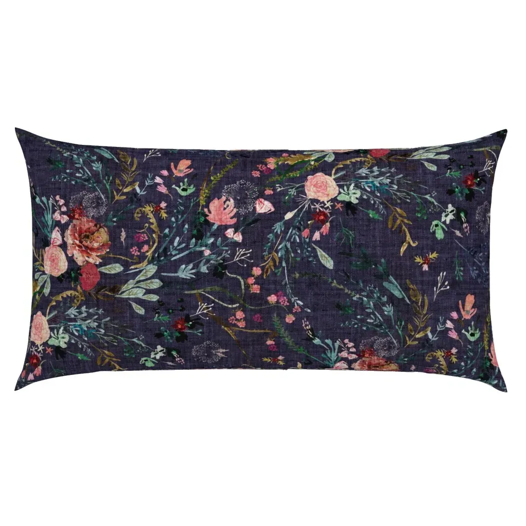 Fable Floral Jumbo King Pillow Sham - Dark Purple product