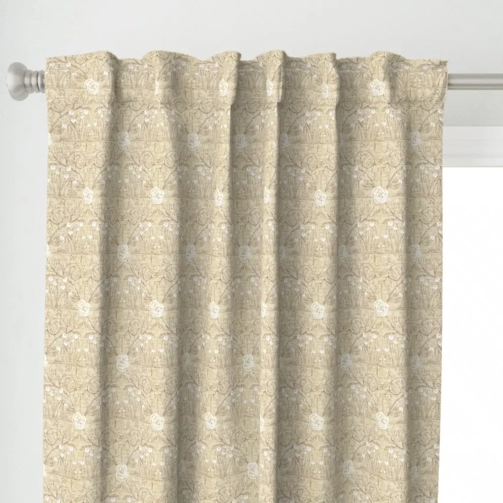 Fable Vintage Tile Curtain Panel - Beige alternate view