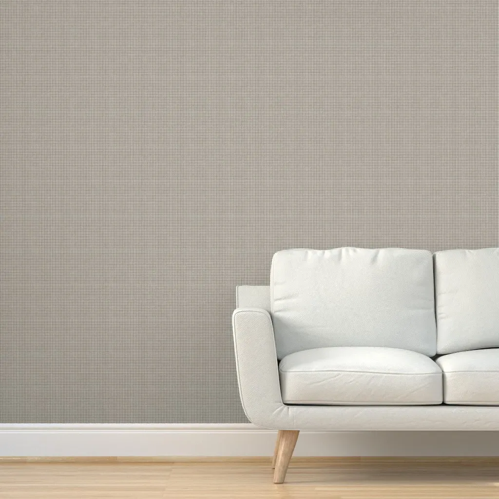 Faded French Check Peel and Stick Wallpaper - Brown product