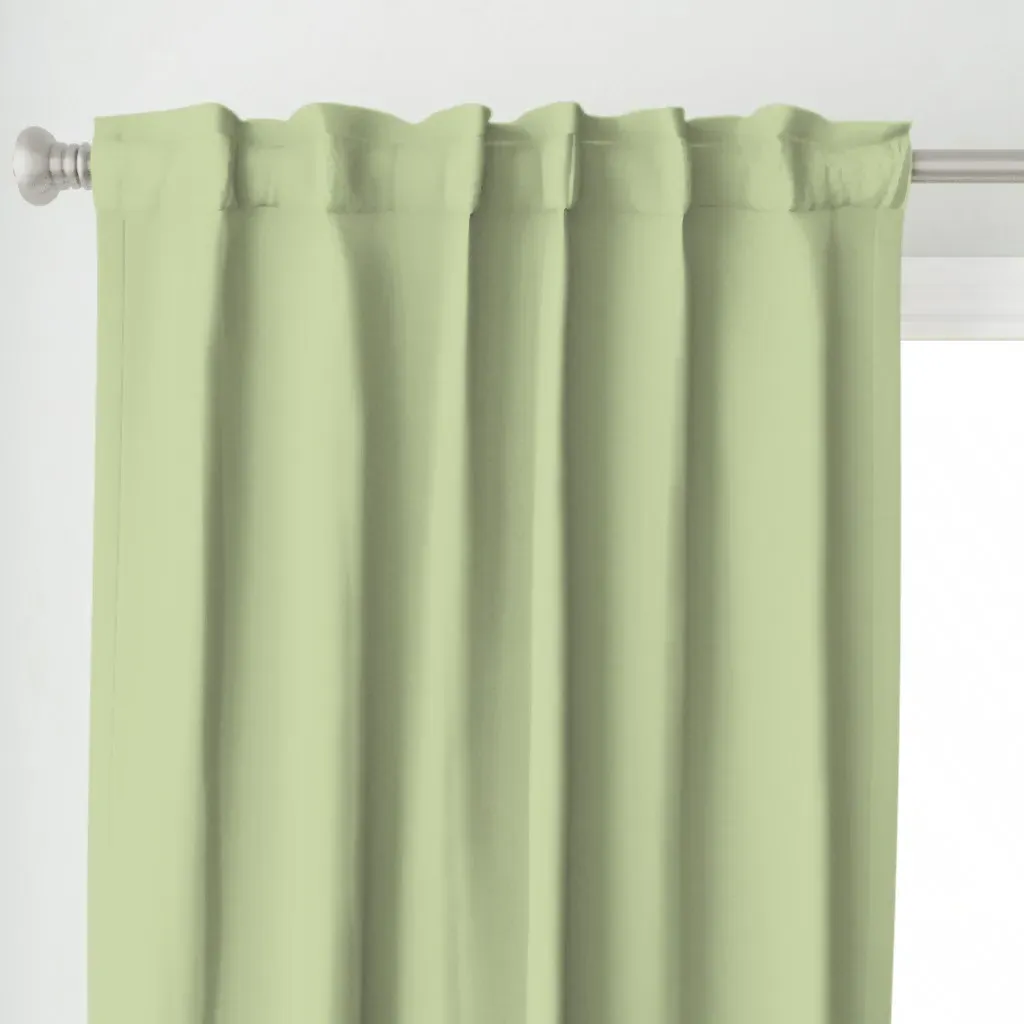 Faded Jaded Solid Curtain Panel - Celadon Green alternate view