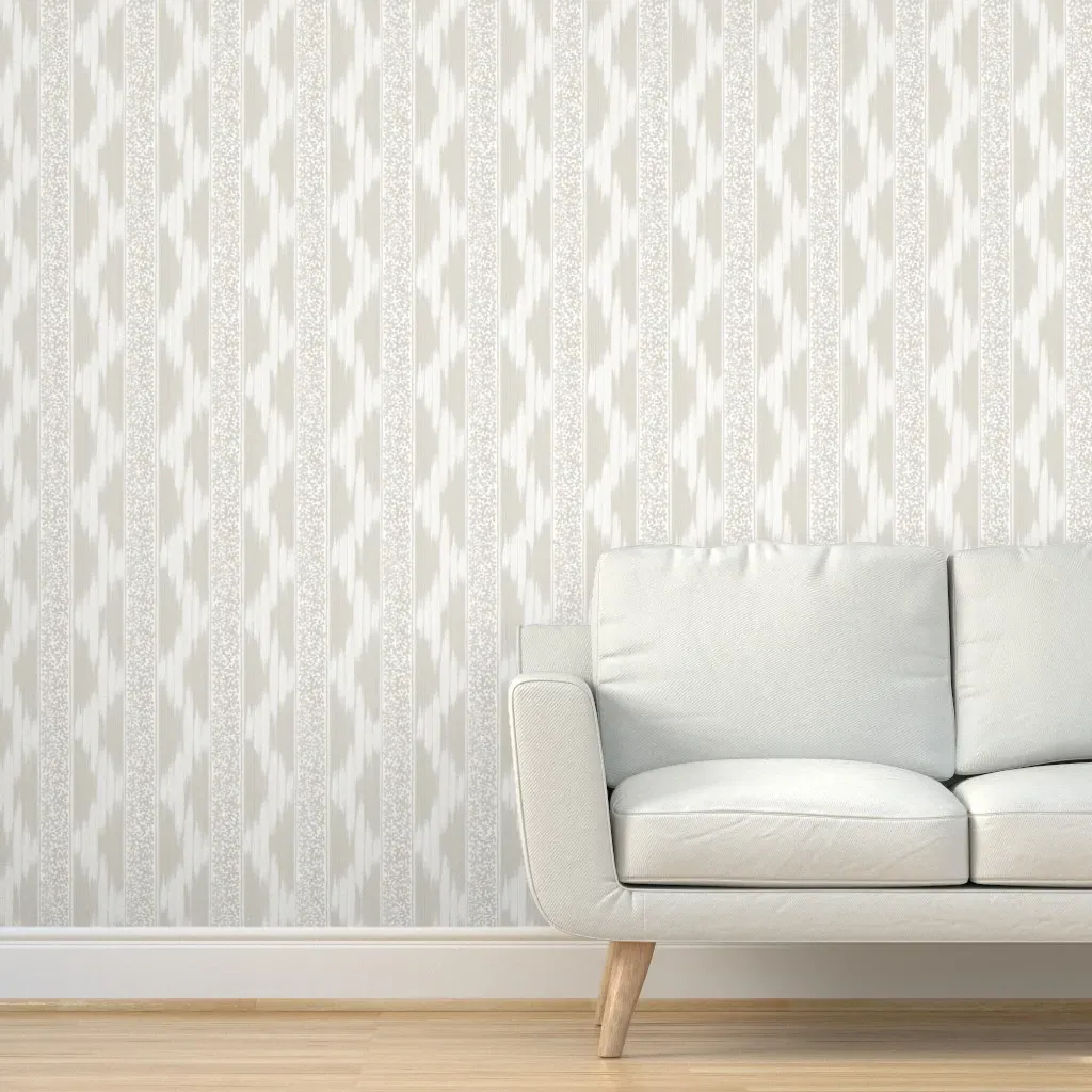Fairfield Peel and Stick Wallpaper - Putty and White product