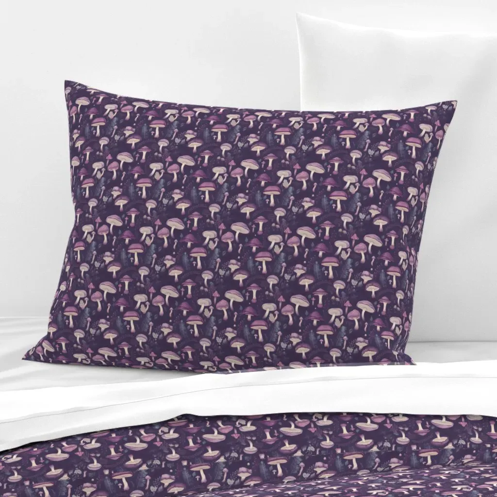 Fairy Ring Standard Knife Edge Cushion Cover - Purple, Cotton Sateen product