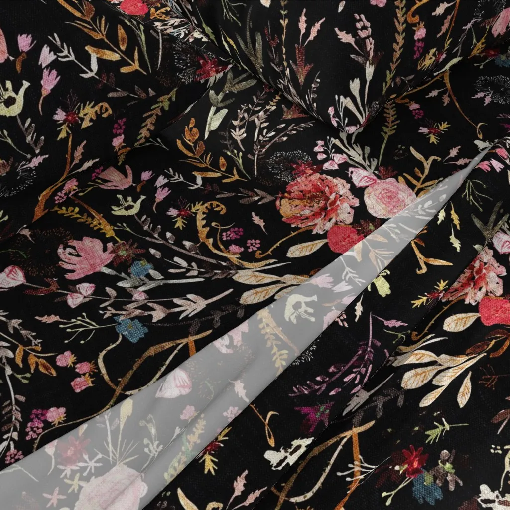 Fall Fable Floral Queen Sheet Set - Dark Pink alternate view