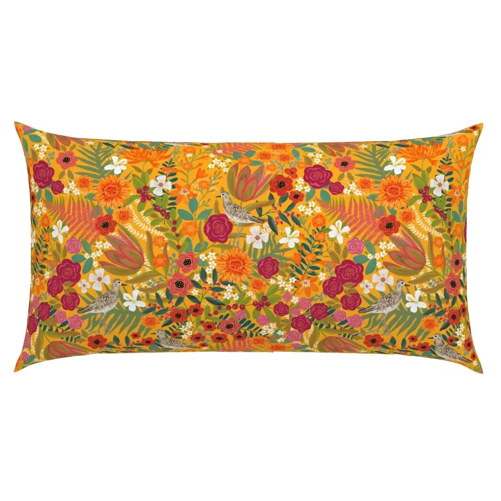 Fall Migration King Pillow Sham - Orange product