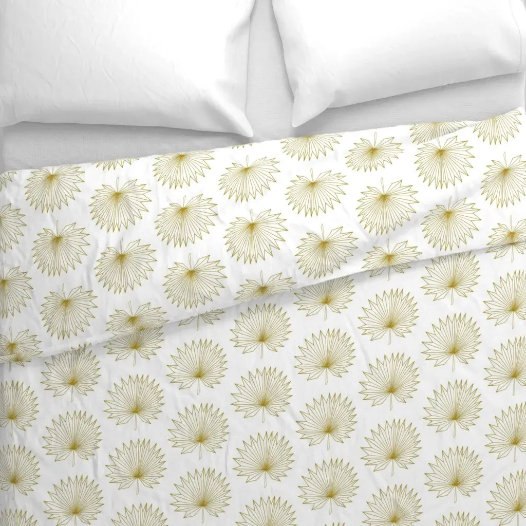 Fan Ori-Palm Shape Duvet Cover - Gold alternate view