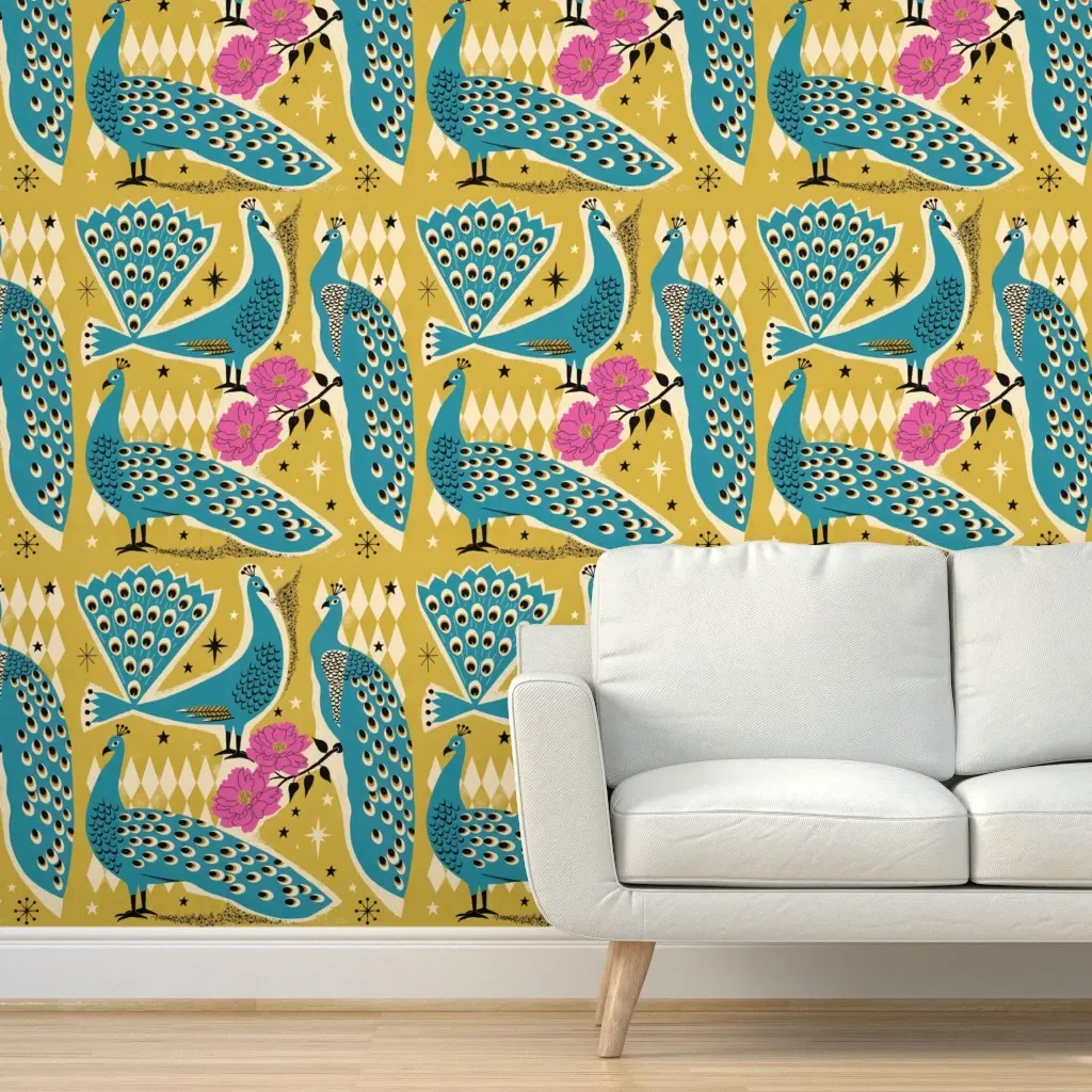 Fancy Free Peel and Stick Wallpaper - Teal product