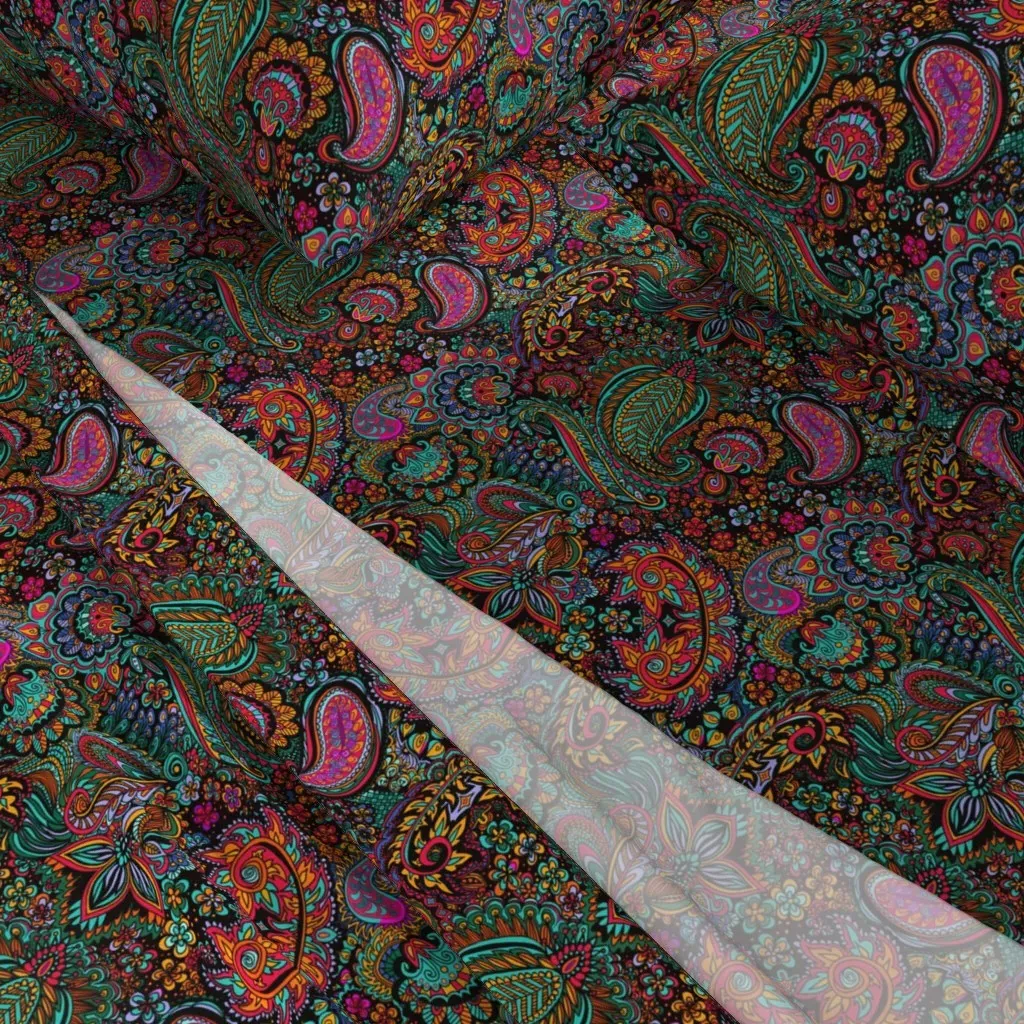 Fandango Paisley Queen Sheet Set - Orange alternate view