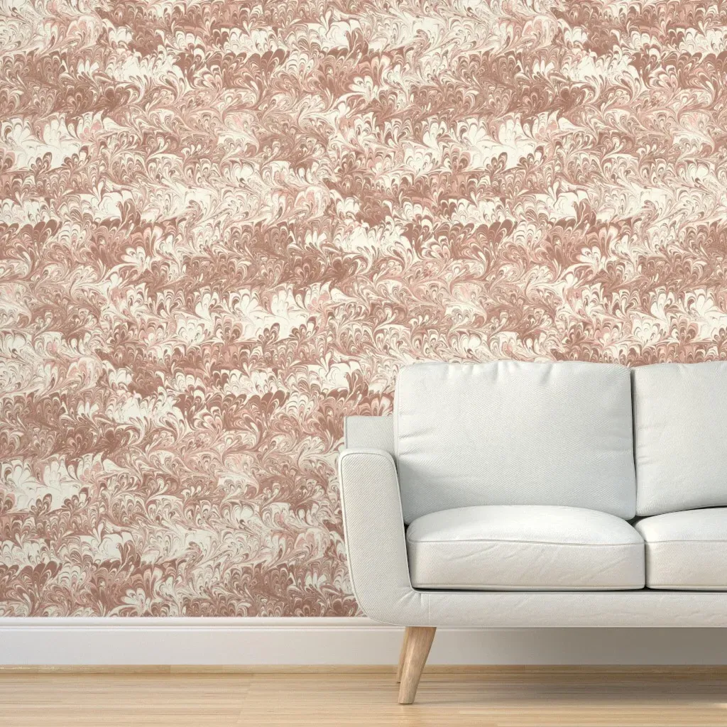 Fanfare Peel and Stick Wallpaper - Mocha and Cream product