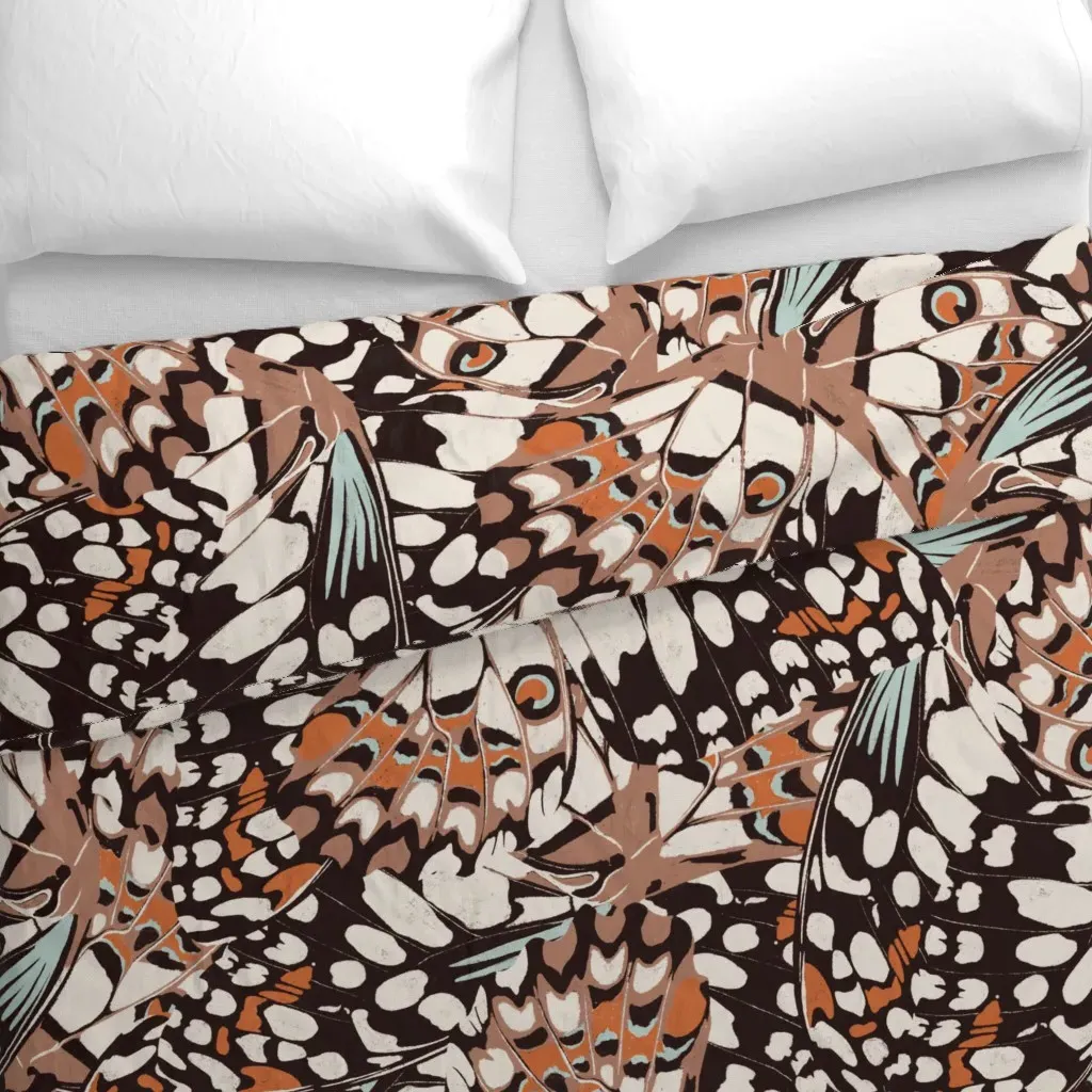 Fantastical Butterfly Duvet Cover - Brown alternate view