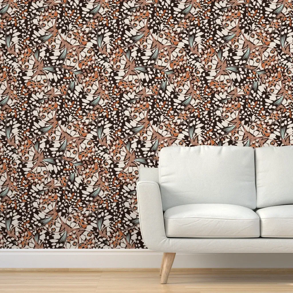 Fantastical Butterfly Peel and Stick Wallpaper - Brown product