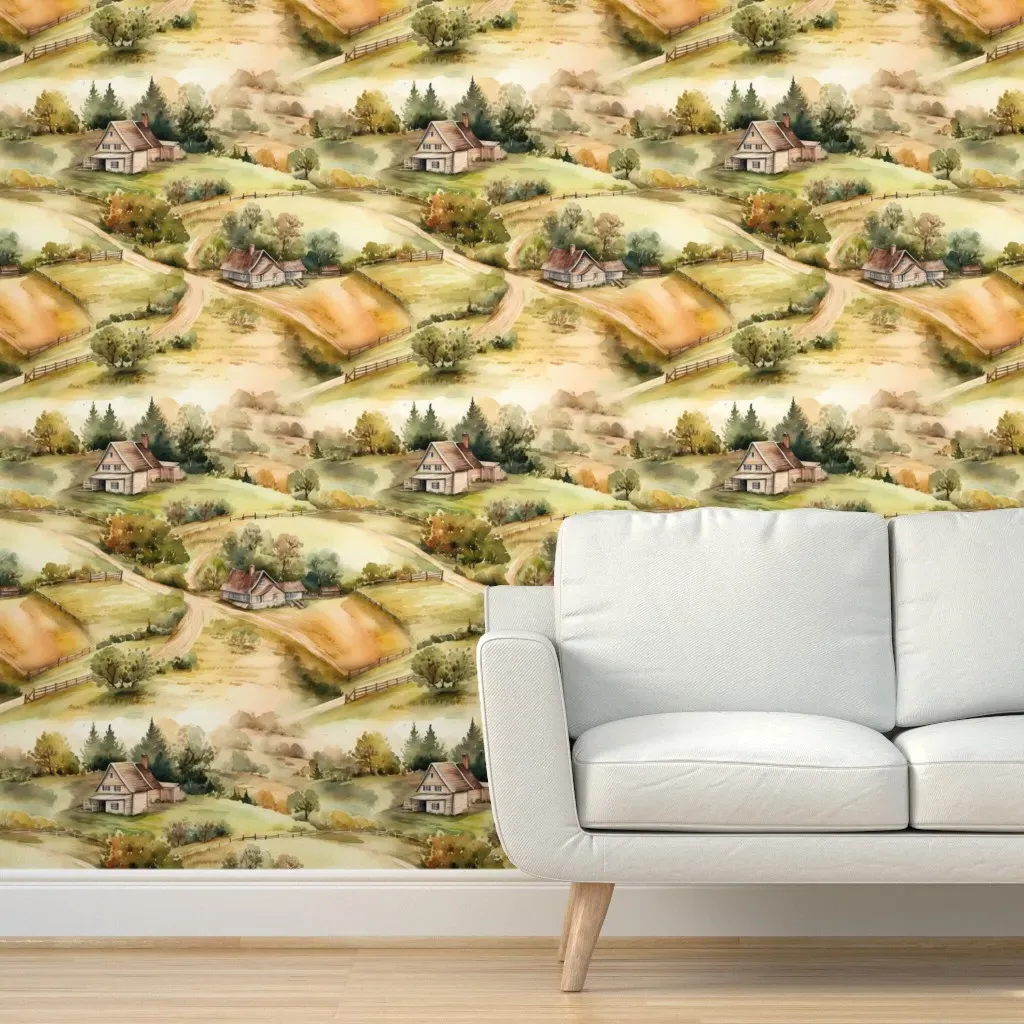 Farm Peel and Stick Wallpaper Removable - Beige product