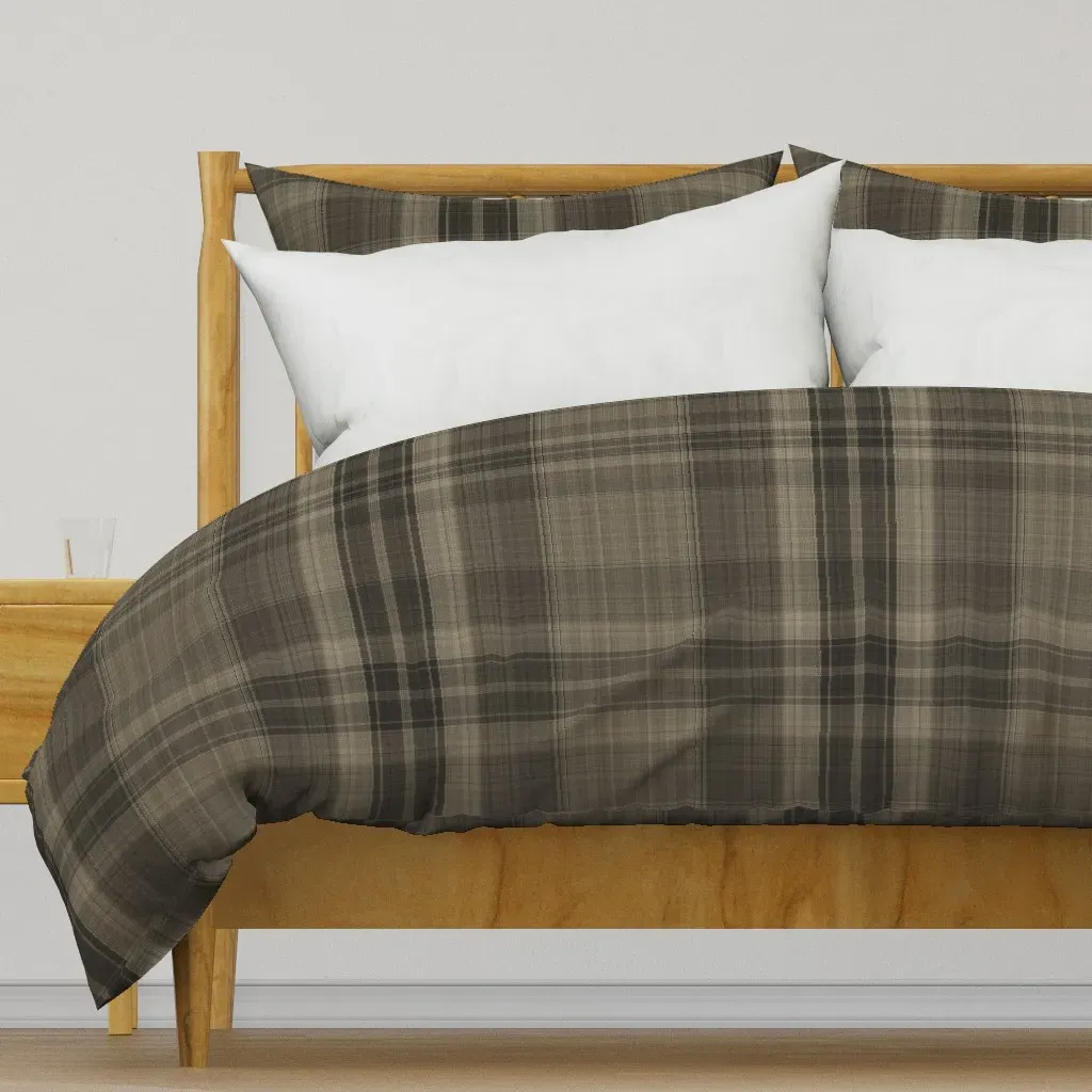 Farmer Brown's Plaid Shirt Duvet Cover - Dark Brown product