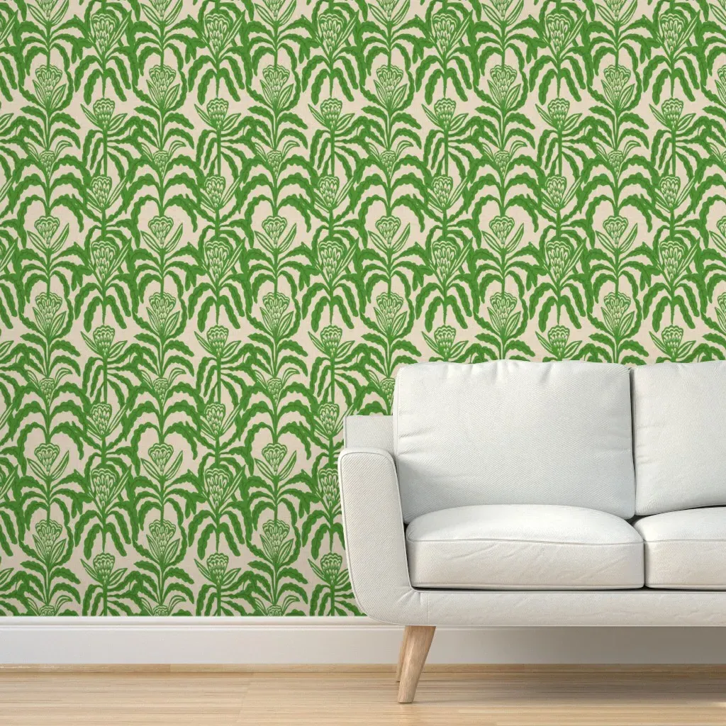 Farmfolk Flower Patch Peel and Stick Wallpaper - Green product