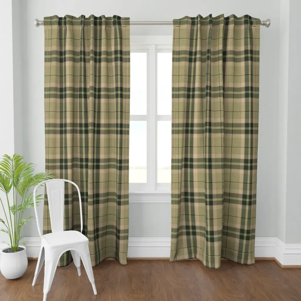 Farmhouse Curtain Panel - Green product
