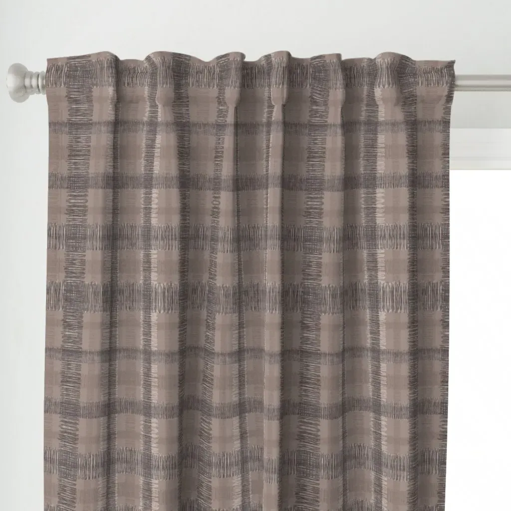Farmhouse Japandi Curtain Panel - Taupe alternate view