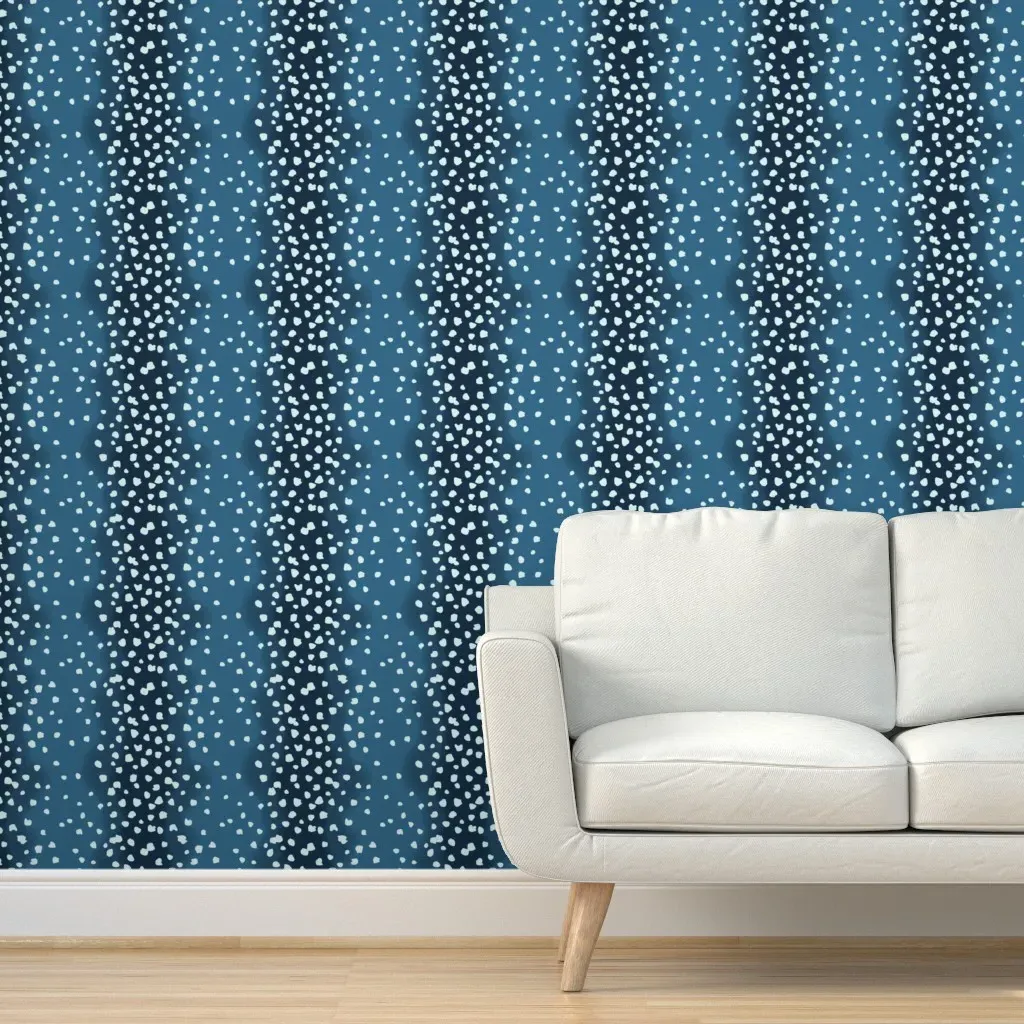 Fawn Spots Peel and Stick Wallpaper - Dark Teal product