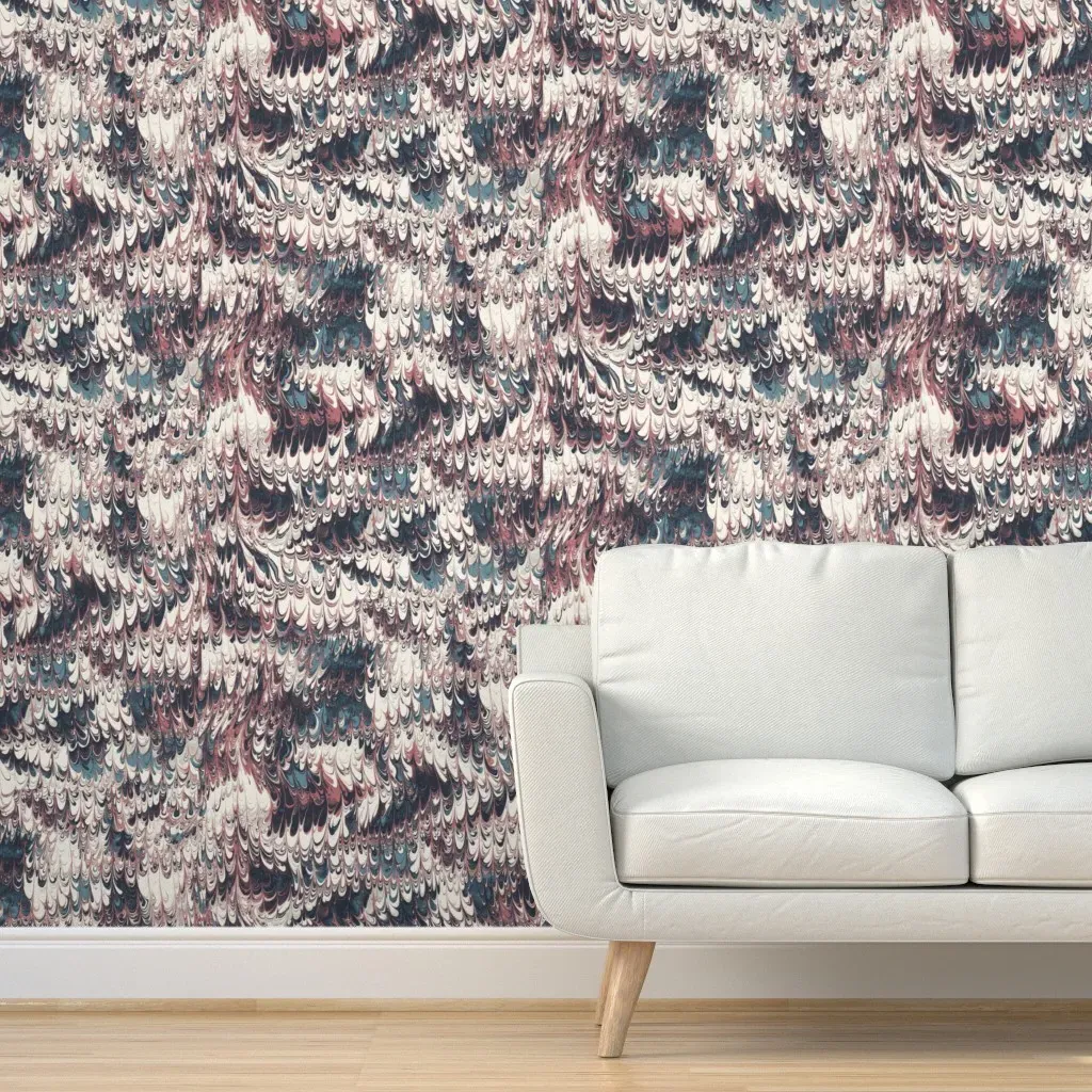Feathered Lisa K2 Peel and Stick Wallpaper - Cream product