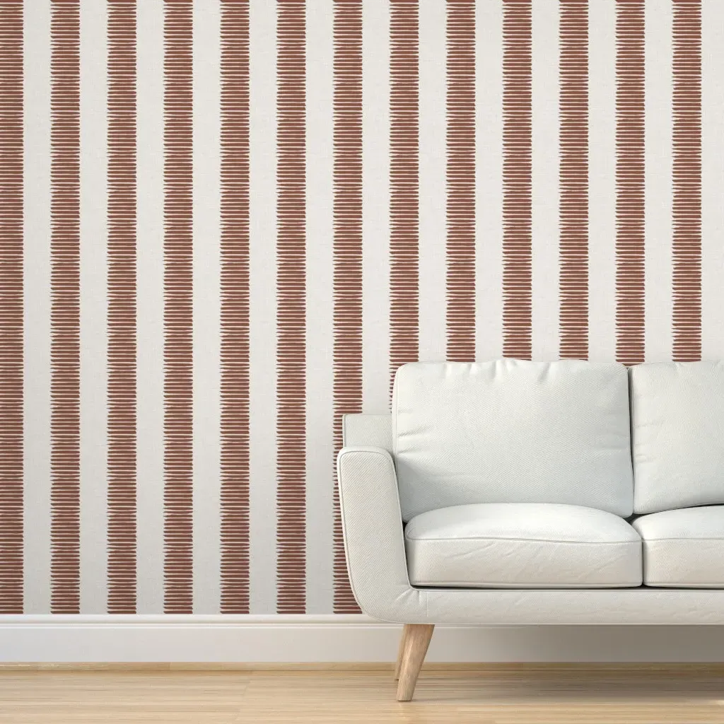 Fence Line Peel and Stick Wallpaper - Terracotta product