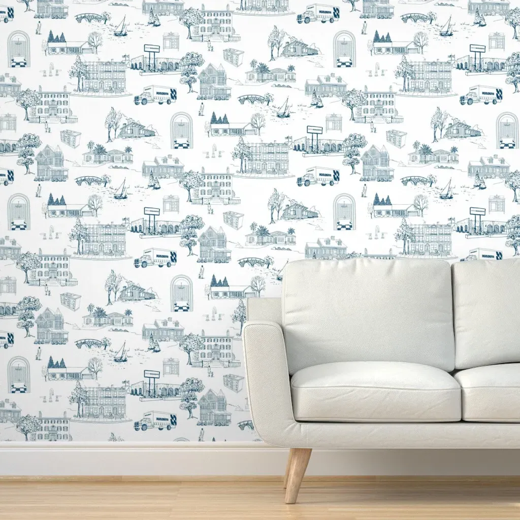 Ferguson Home Toile Peel and Stick Wallpaper - Blue product