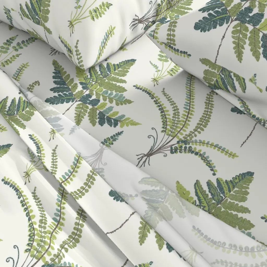 Fern Botanical Twin XL Sheet Set - Green alternate view
