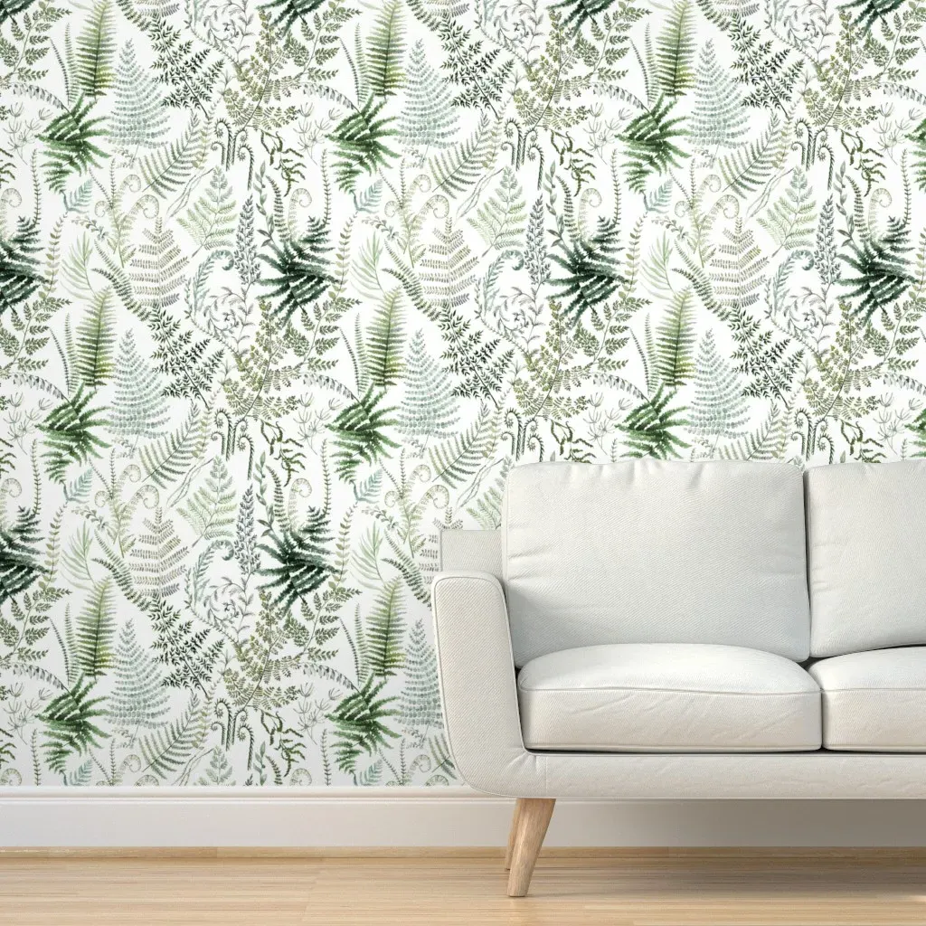 Fern Forest Peel and Stick Wallpaper - Green product