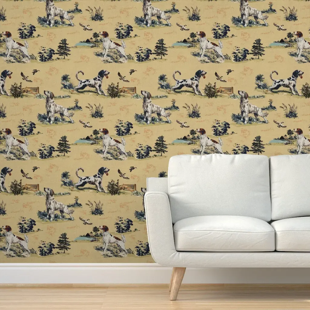 Field & Feather Golden Wheat Peel and Stick Wallpaper - Beige product